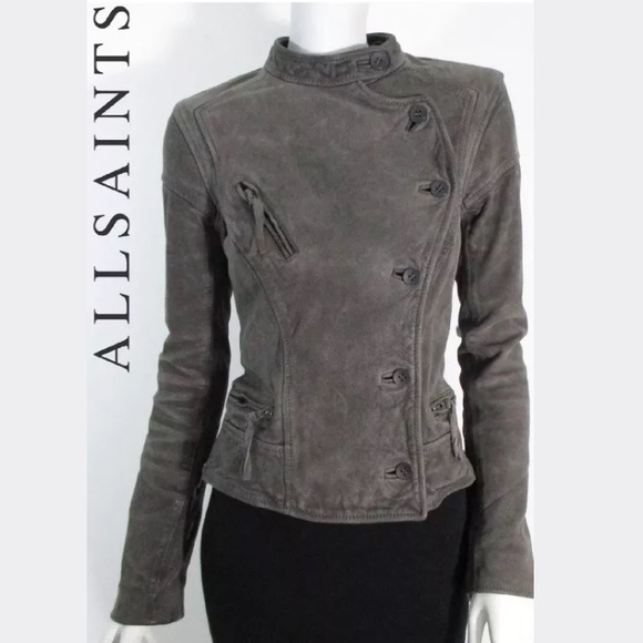 ⚡️FLASH SALE⚡️  All Saints leather moto jacket - Picture 3 of 7